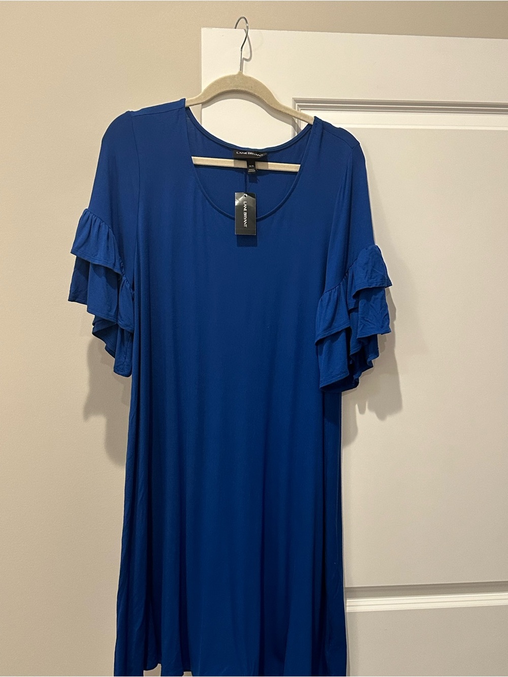 NWT Lane Bryant Size 14/16 Cobalt Blue Scoop Neck Dress